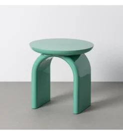Stolik kawowy boczny LACQUER 50 cm zielony