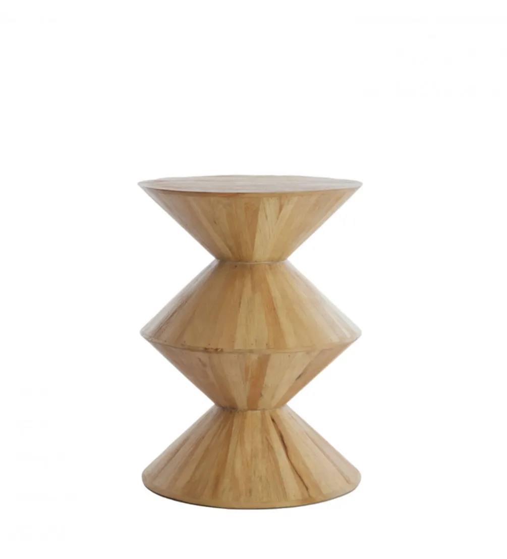 Stolik kawowy boczny LARUS 60 cm drewno mango naturalny