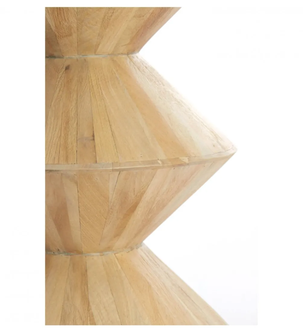 Stolik kawowy boczny LARUS 50 cm drewno mango naturalny