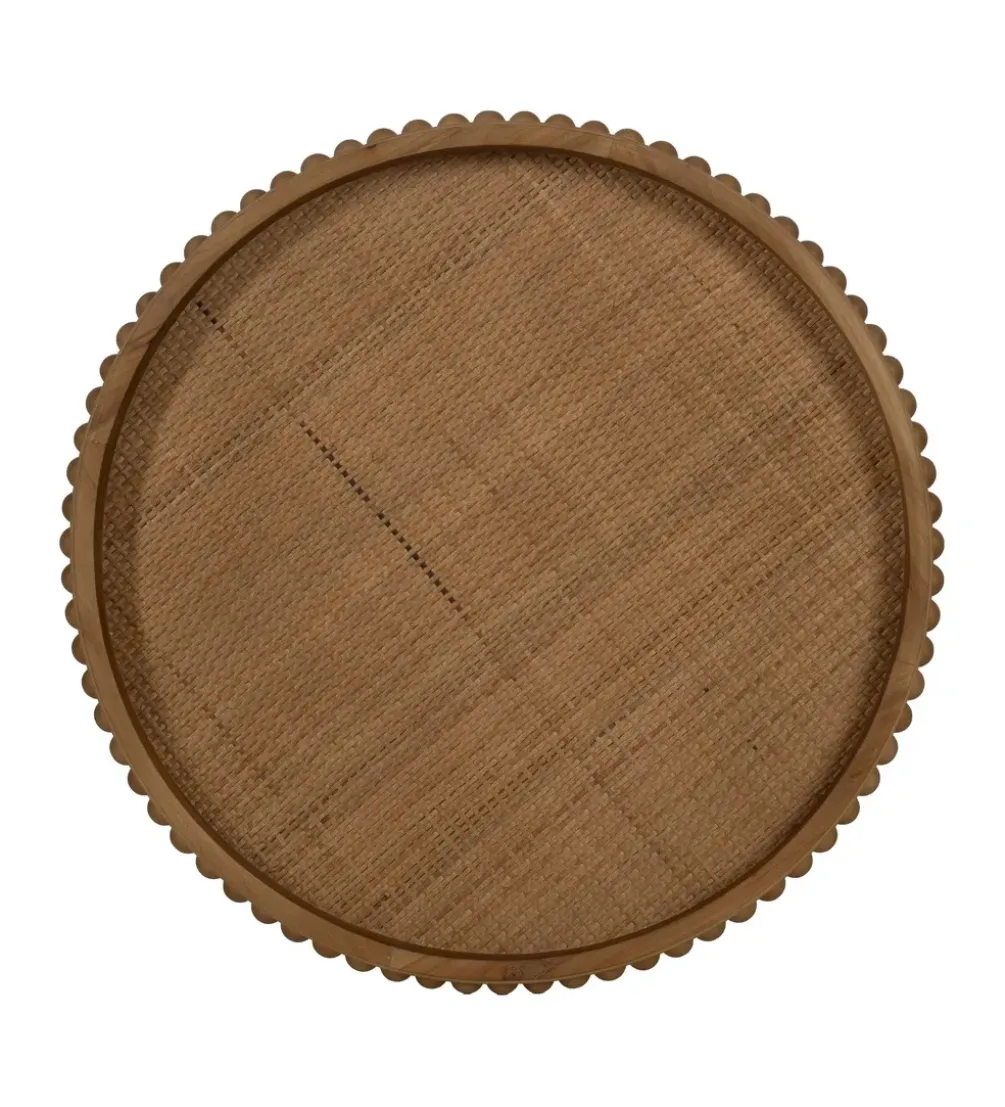 Stolik kawowy boczny LETTYN 62 cm drewno jodły