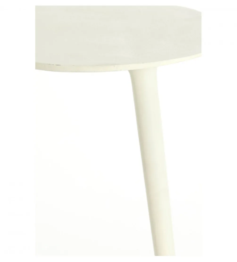 Stolik kawowy boczny LIONS 53 cm kremowy
