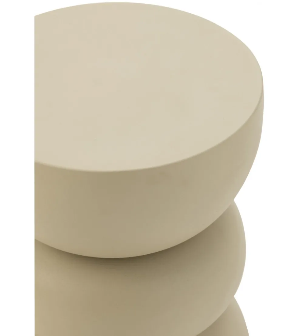 Stolik kawowy boczny LISE 32 cm beżowy