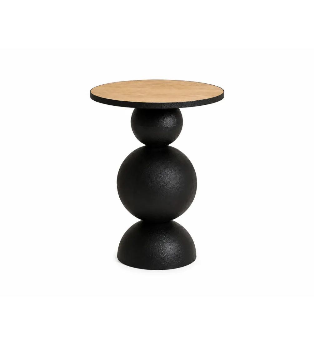 Stolik kawowy boczny MISSISSAUGA 40 cm czarny