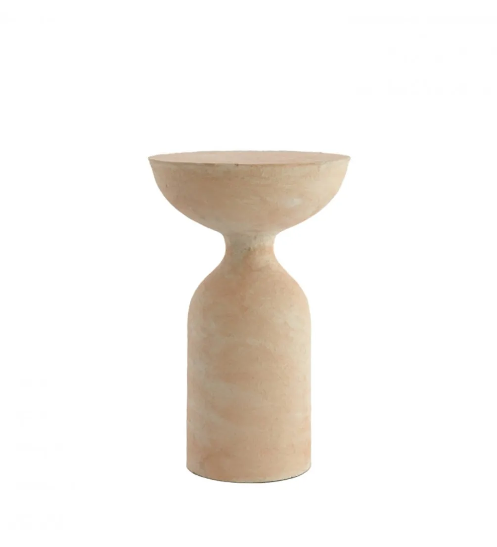Stolik kawowy boczny MURLA 56 cm beżowy