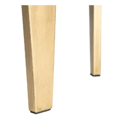 Stolik kawowy boczny NARESTE 50 cm złoty szklany
