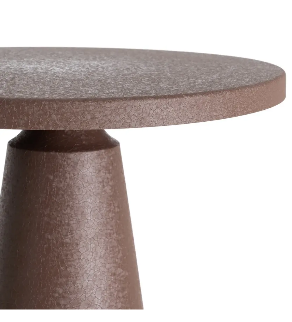 Stolik kawowy boczny OFERAN 61 cm brązowy