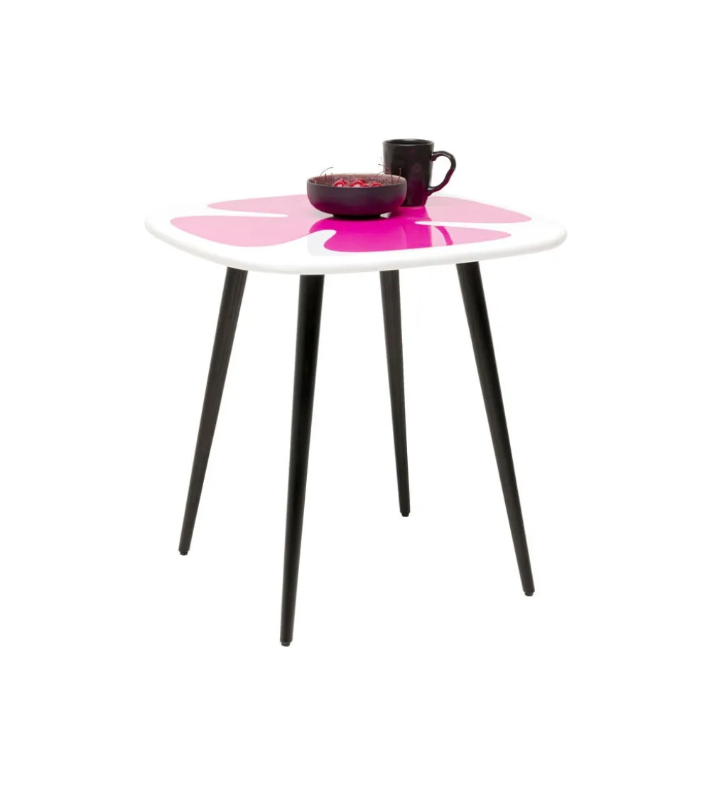 Stolik kawowy boczny PETAL 60 cm różowy