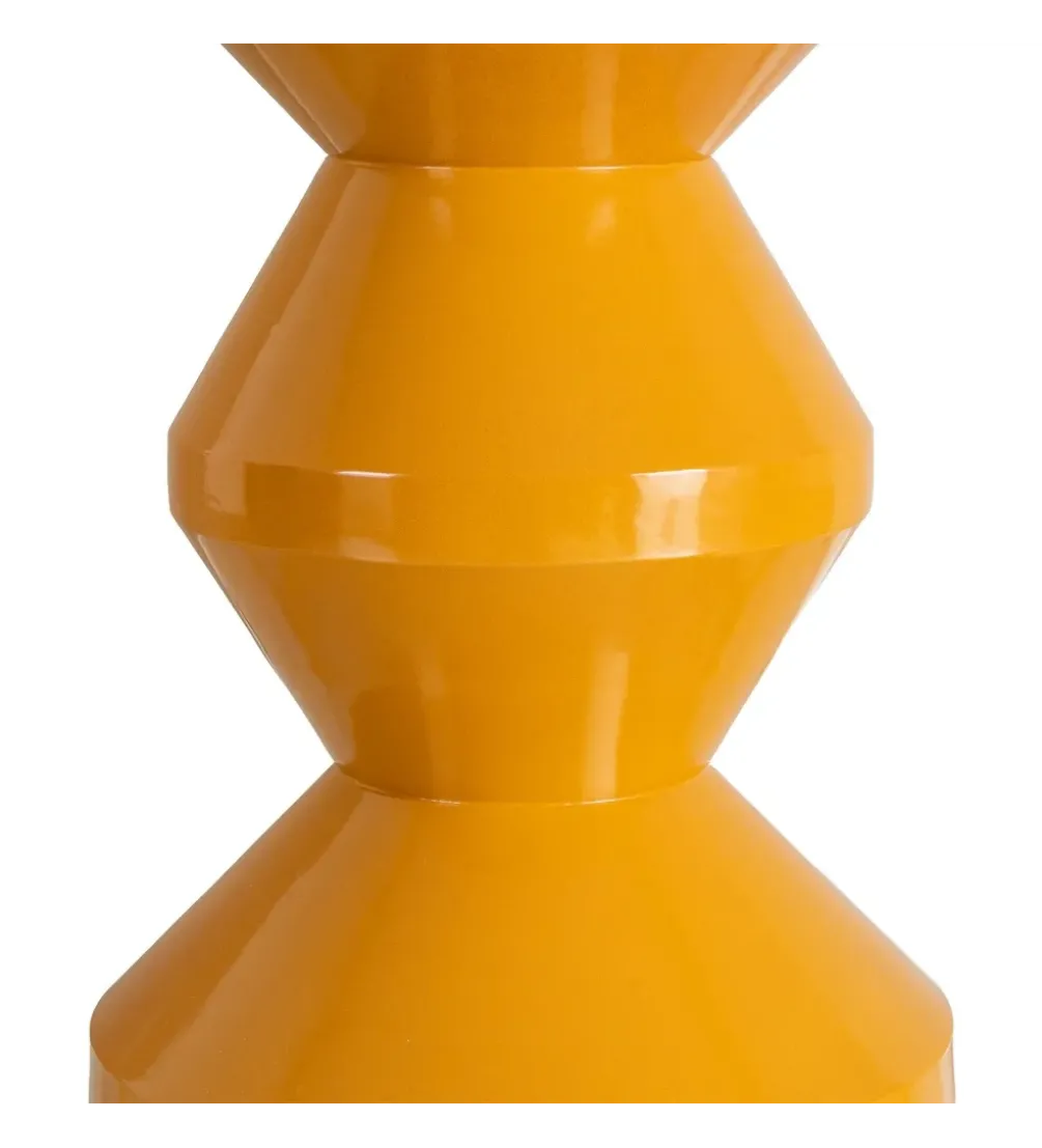 Stolik kawowy boczny PETARNO 47 cm musztardowy