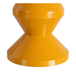 Stolik kawowy boczny PETARNO 47 cm musztardowy
