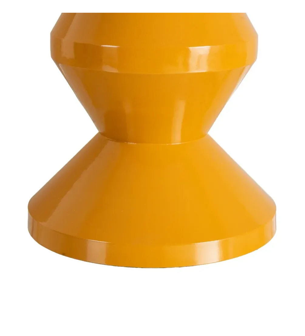 Stolik kawowy boczny PETARNO 47 cm musztardowy