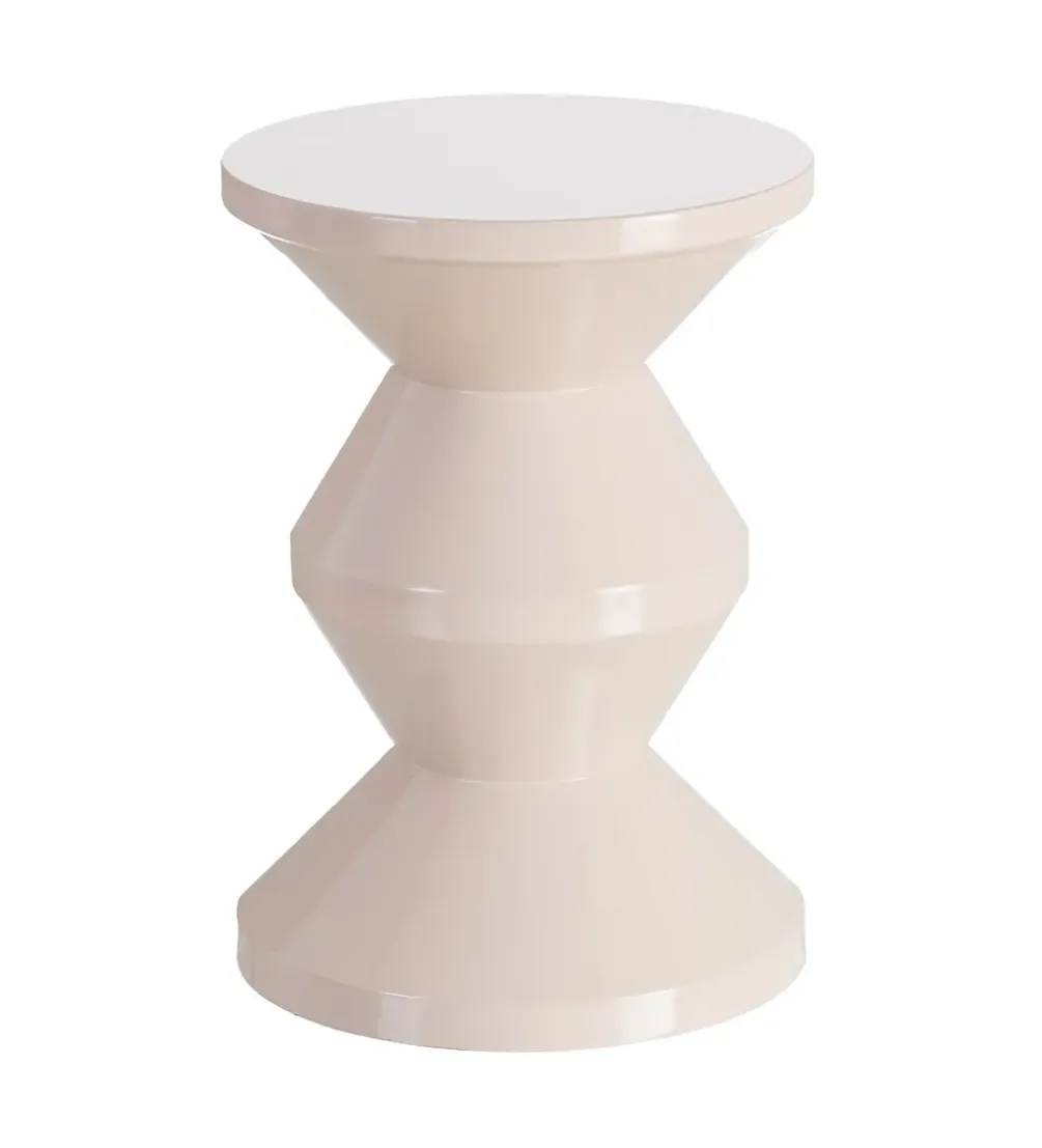 Stolik kawowy boczny PETARNO 47 cm biały