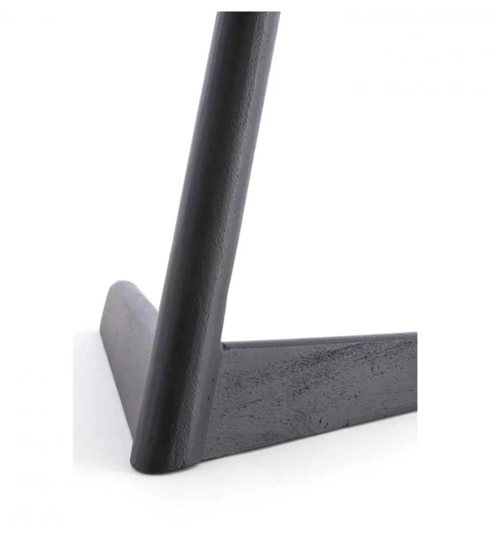 Stolik kawowy boczny QIANO 63 cm drewno mango czarny mat
