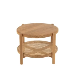 Stolik kawowy boczny ROSMYN 68 cm drewno teak