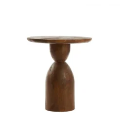 Stolik kawowy boczny TORIR 50 cm drewno mango