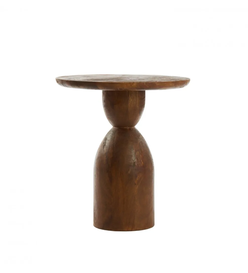 Stolik kawowy boczny TORIR 50 cm drewno mango