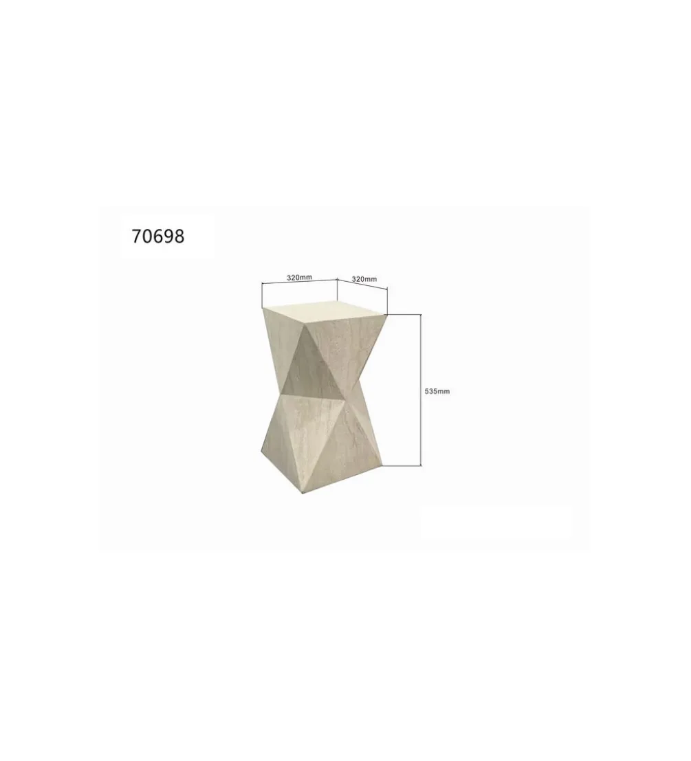 Stolik kawowy boczny TRAVERTINO 54 cm