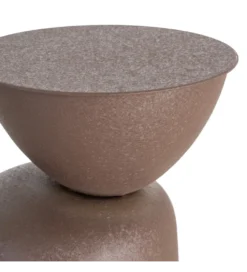 Stolik kawowy boczny VATENI 36 cm brązowy