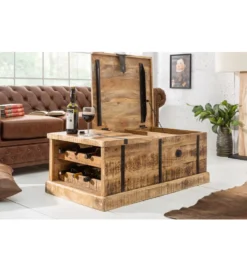 Stolik kawowy Bodega 100 cm drewno mango