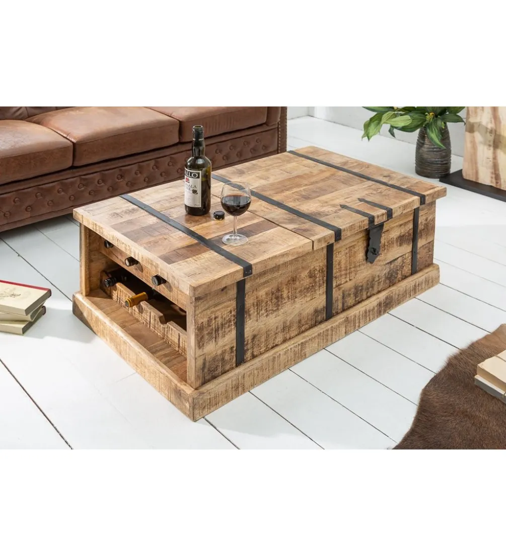 Stolik kawowy Bodega 100 cm drewno mango