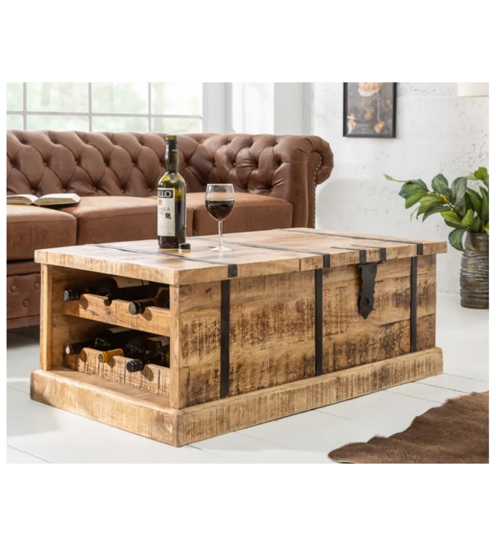 Stolik kawowy Bodega 100 cm drewno mango