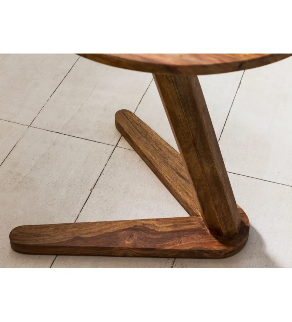 Stolik kawowy BOHA 45 cm drewno sheesham