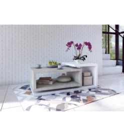 Stolik kawowy BOTA 120 cm w optyce betonu