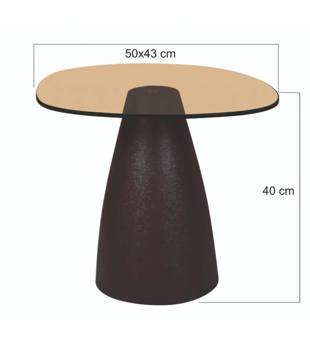 Stolik kawowy Brix Mylon 50 cm Brązowy