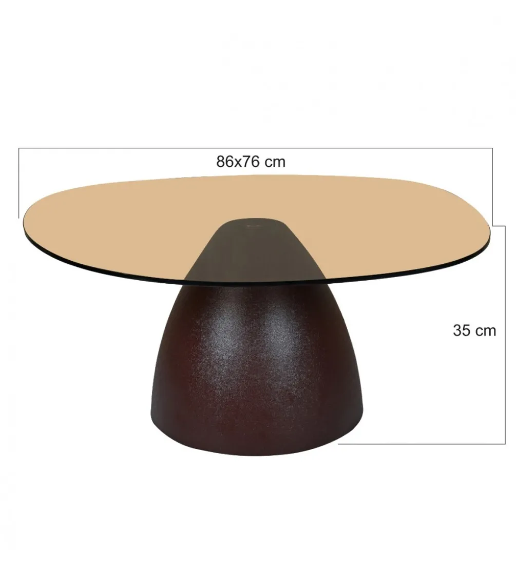 Stolik kawowy Brix Mylon 86 cm Brązowy