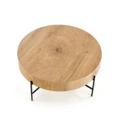 Stolik kawowy BROOKLYN 80 cm w optyce dąb naturalny