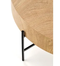 Stolik kawowy BROOKLYN 80 cm w optyce dąb naturalny