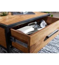 Stolik kawowy CARBERA 65 cm drewno sheesham