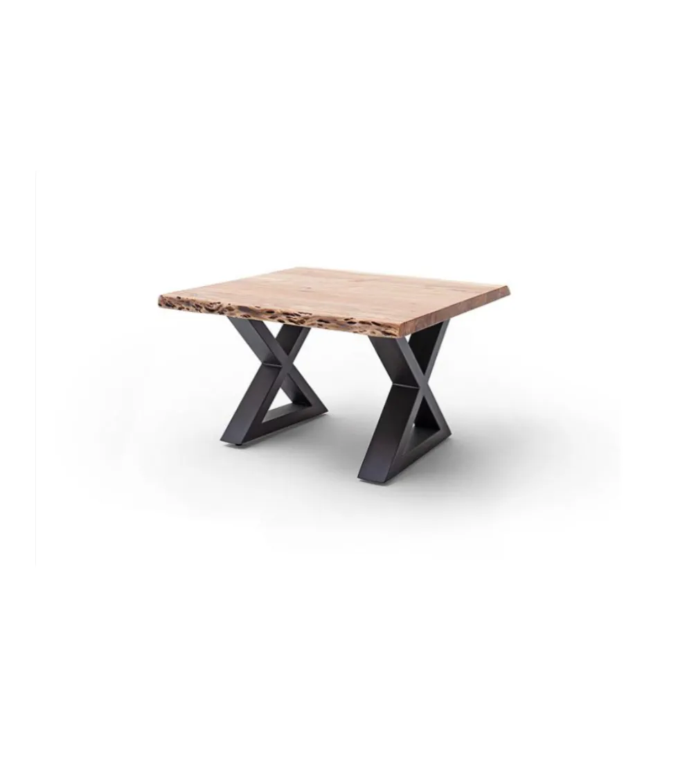 Stolik kawowy CARTAGENA 75 cm drewno akacja