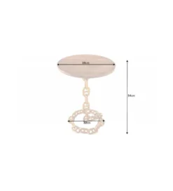 Stolik kawowy CATENA II 38 cm złoty