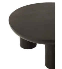 Stolik kawowy CAVE 90 cm drewno mango czarny
