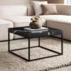 Stolik kawowy CAZANAD 60 cm w optyce marmuru