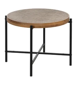 Stolik kawowy CHERAN 69 cm naturalny czarny