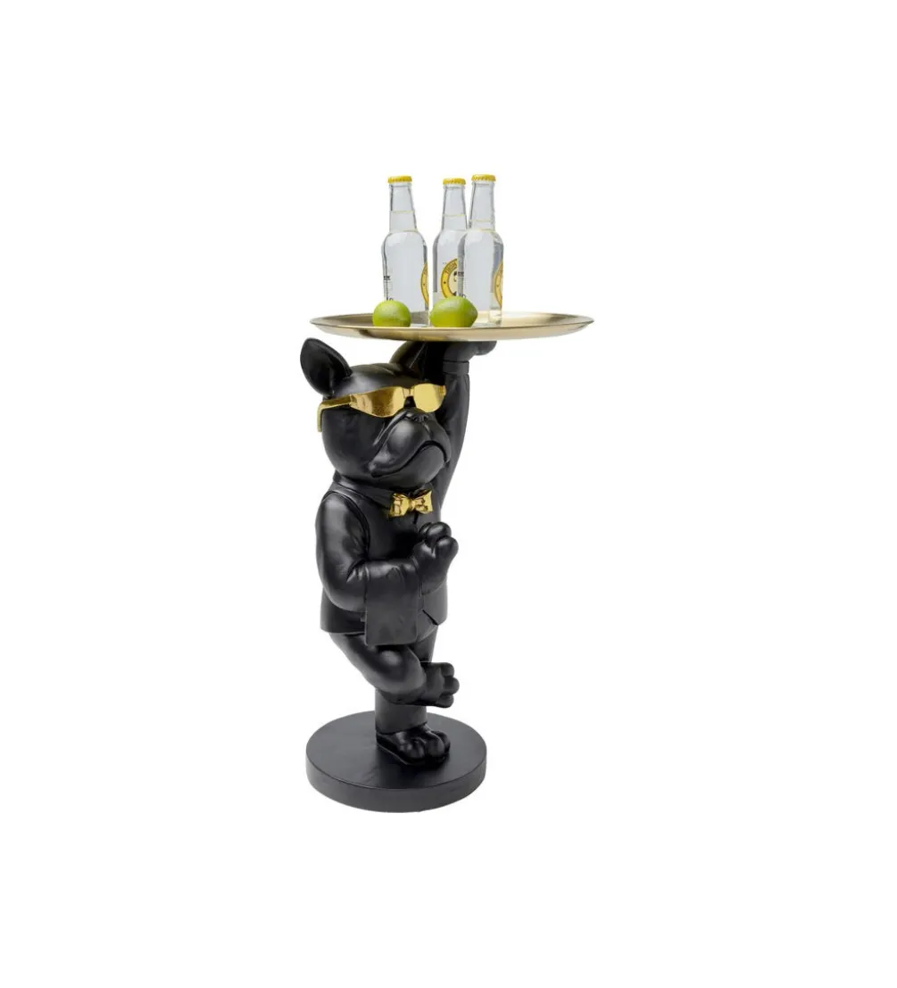 Stolik kawowy COOL BULLDOG TRAY 34 cm czarny