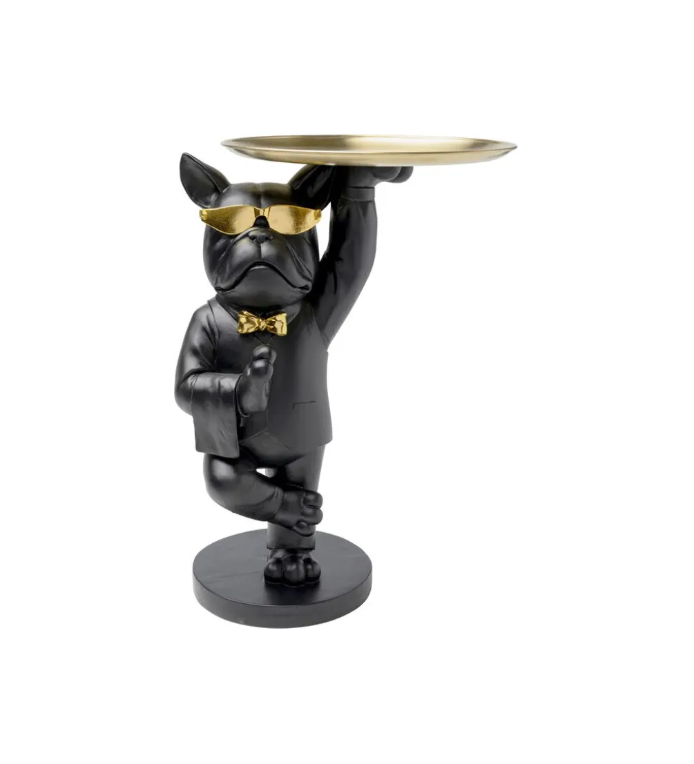 Stolik kawowy COOL BULLDOG TRAY 34 cm czarny