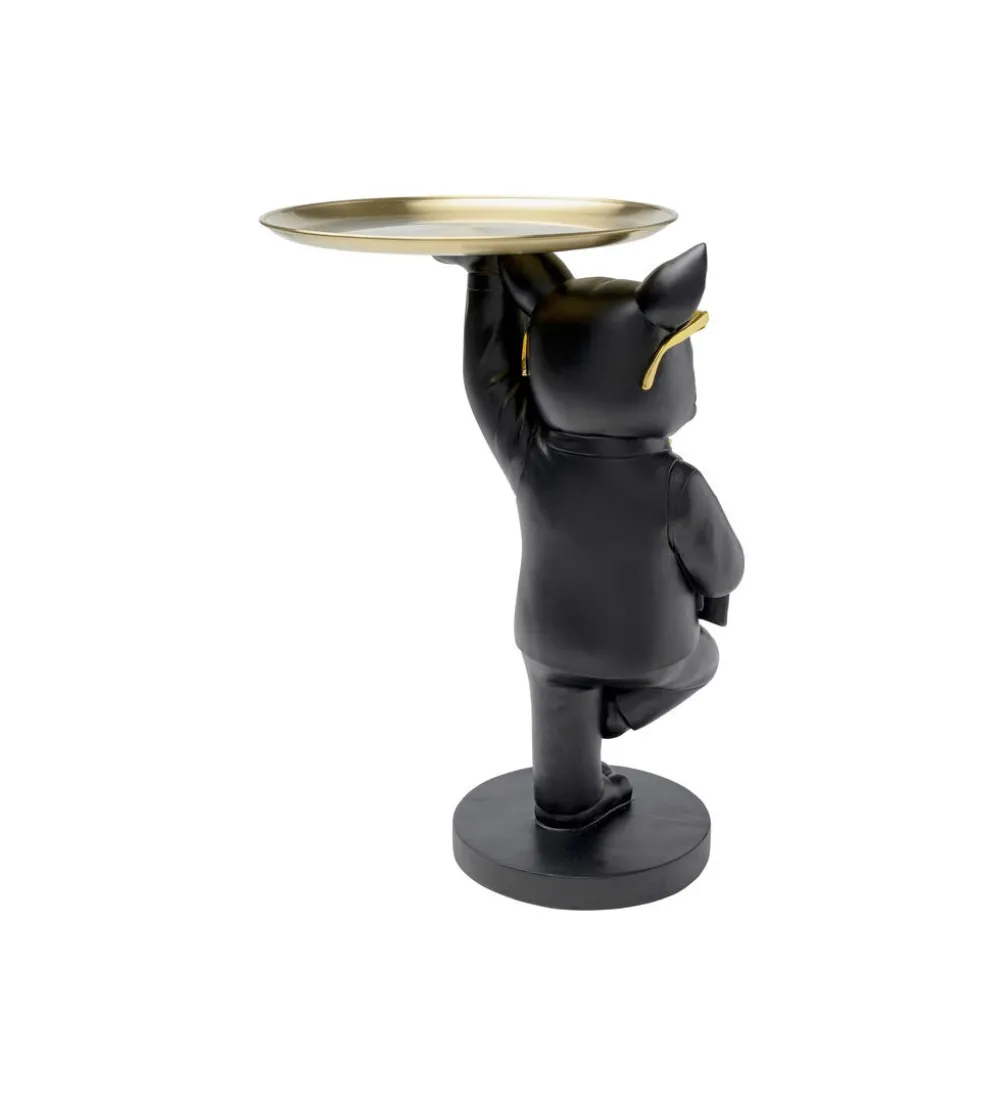 Stolik kawowy COOL BULLDOG TRAY 34 cm czarny