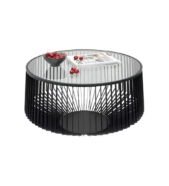 Stolik kawowy CORINNE 80 cm czarny
