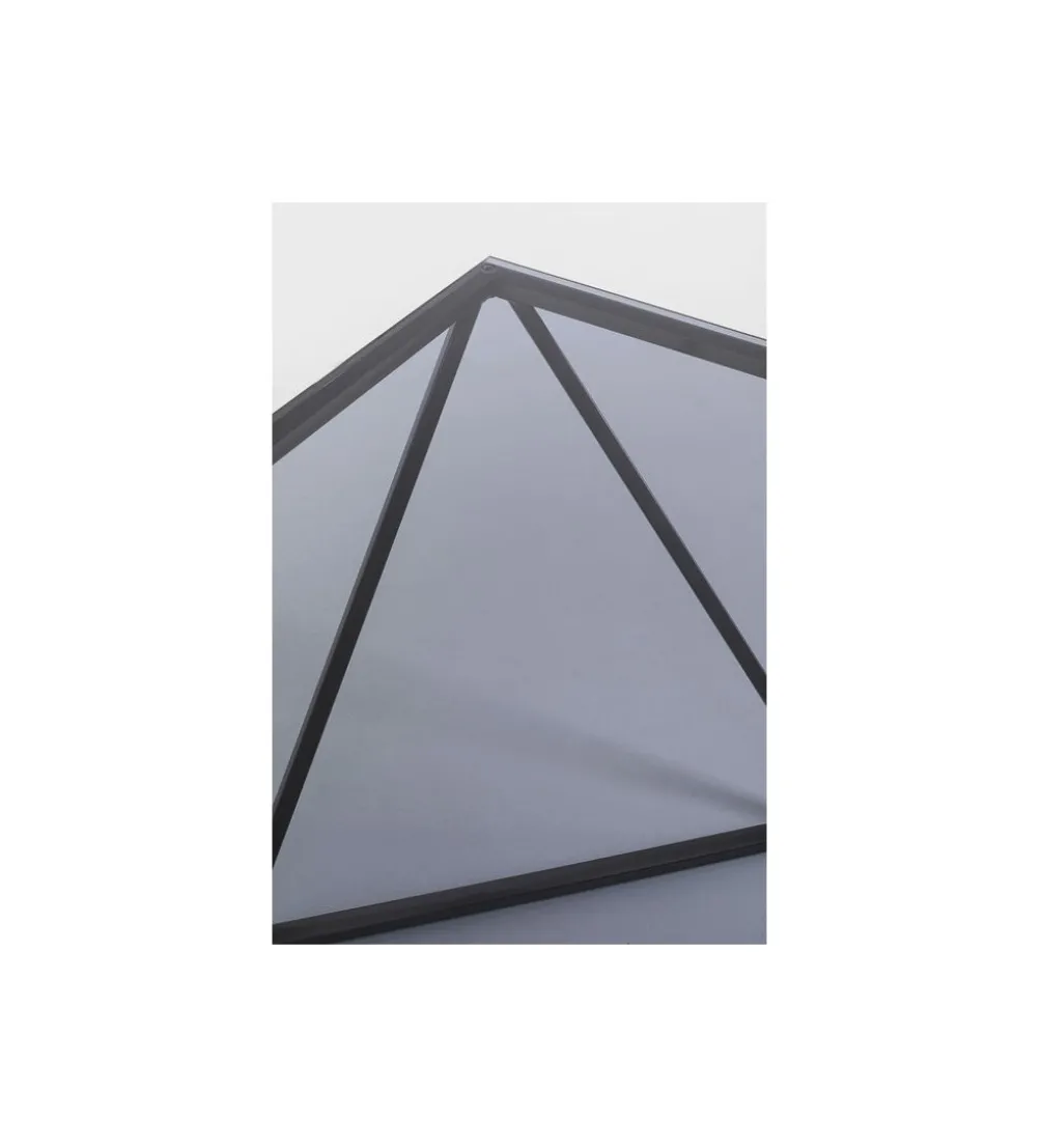 Stolik kawowy CRISTALLO 80 cm czarny grafit