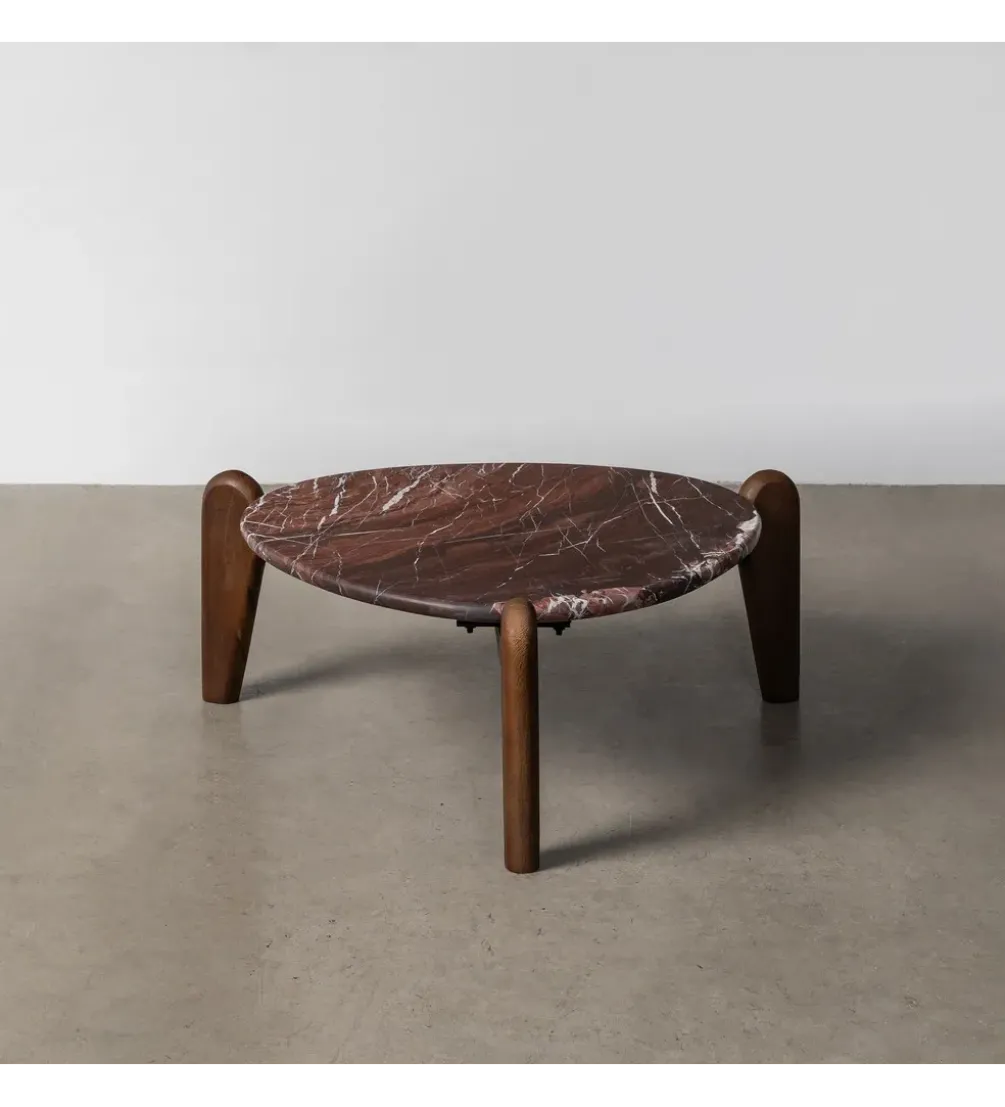 Stolik kawowy CUDBEM 70 cm drewno mango