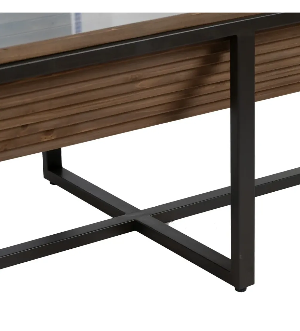Stolik kawowy DALETO 120 cm drewno jodły