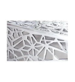 Stolik kawowy DELICADO Abstract 60 cm srebrny