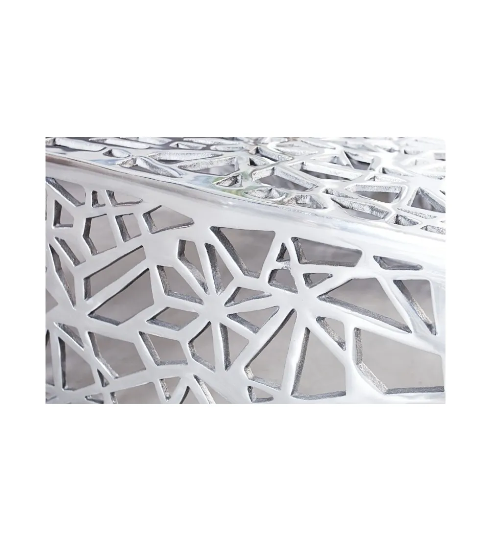 Stolik kawowy DELICADO Abstract 60 cm srebrny