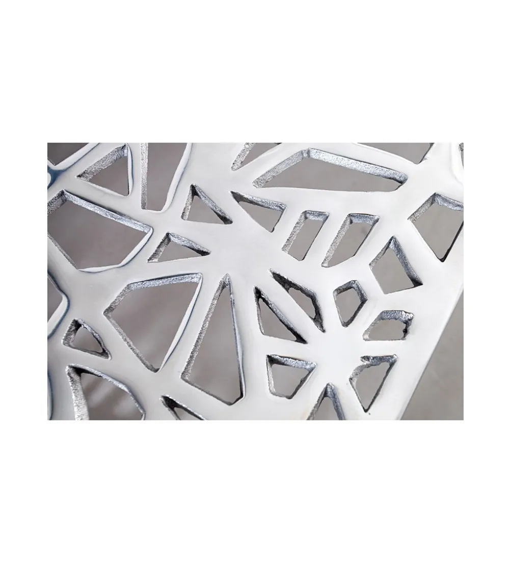 Stolik kawowy DELICADO Abstract 60 cm srebrny