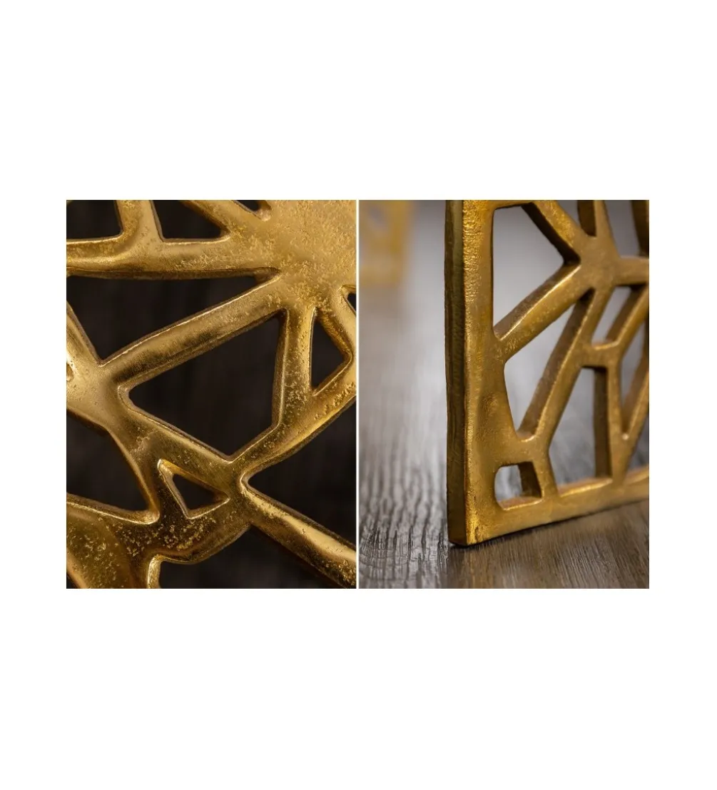 Stolik kawowy DELICADO Abstract 60 cm złoty