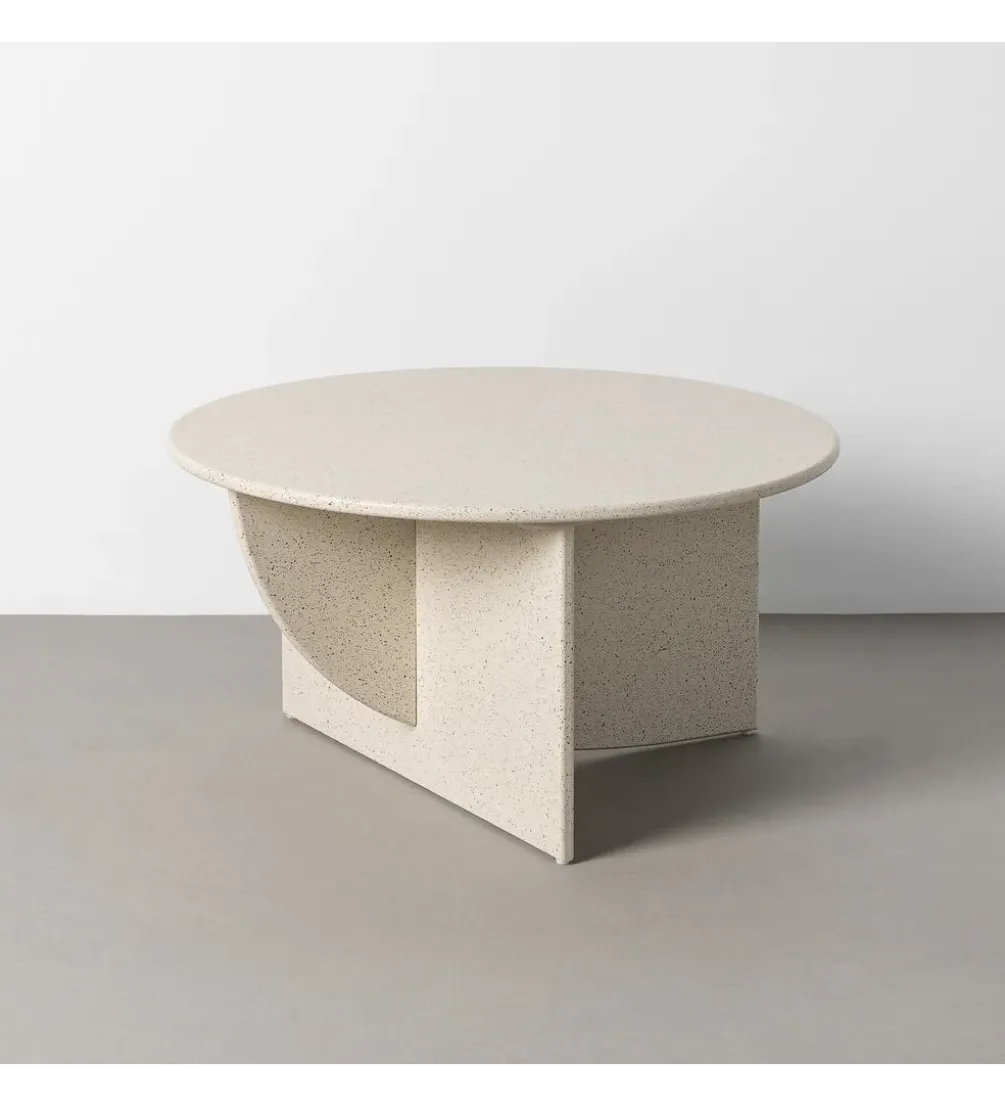 Stolik kawowy DOBEMA 80 cm efekt terrazzo