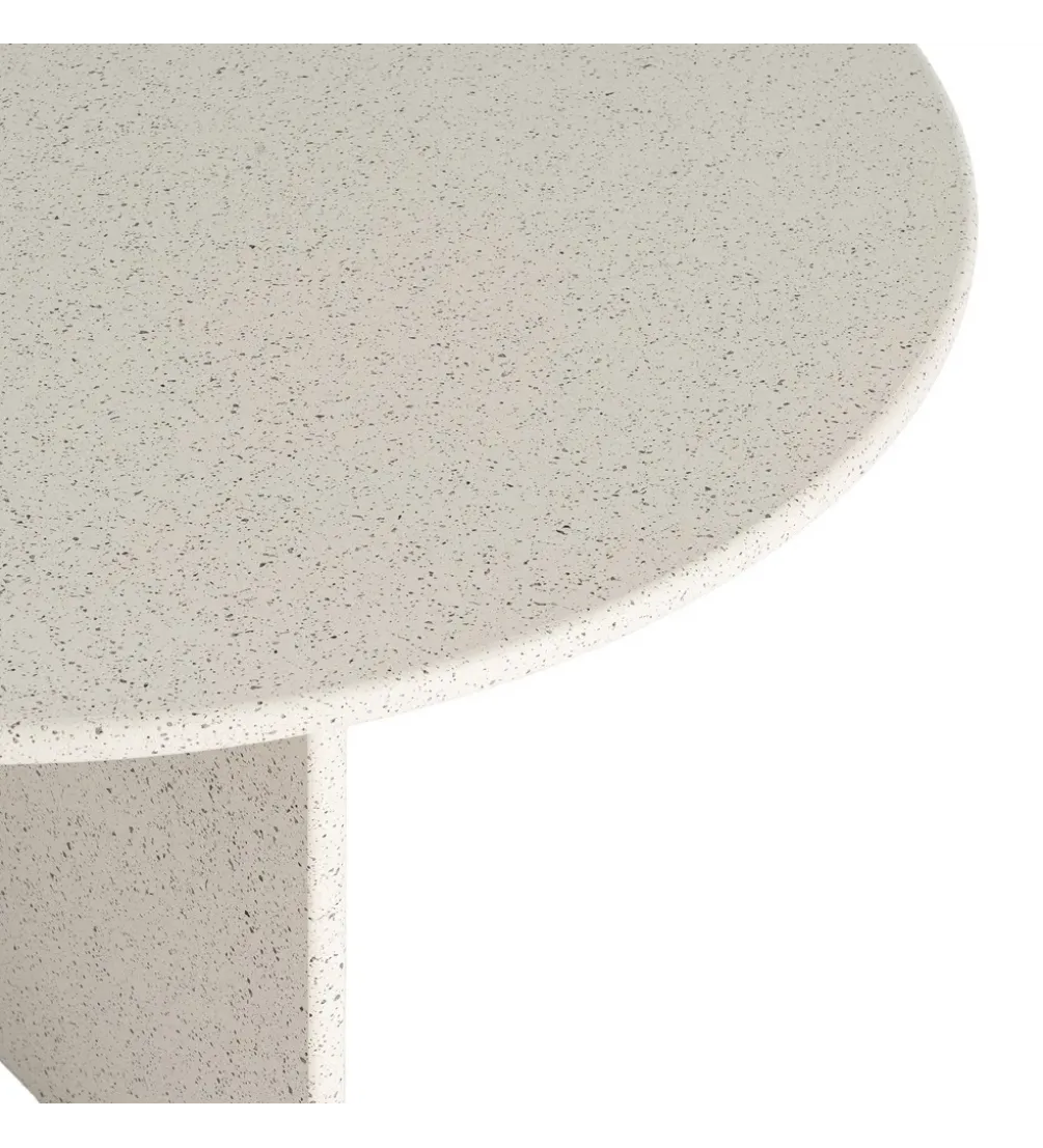 Stolik kawowy DOBEMA 80 cm efekt terrazzo