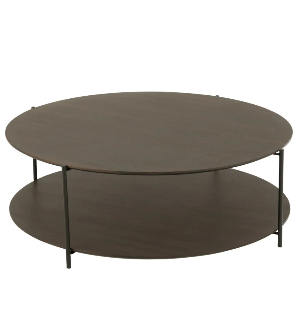 Stolik kawowy DOMERESU 113 cm ciemno brązowy
